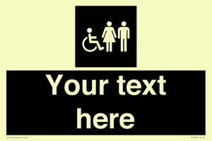 Custom information: black panel disabled female and male